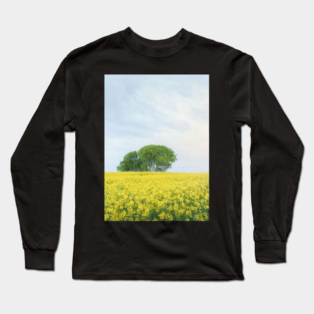Yellow Rapeseed field Long Sleeve T-Shirt by TMcG72